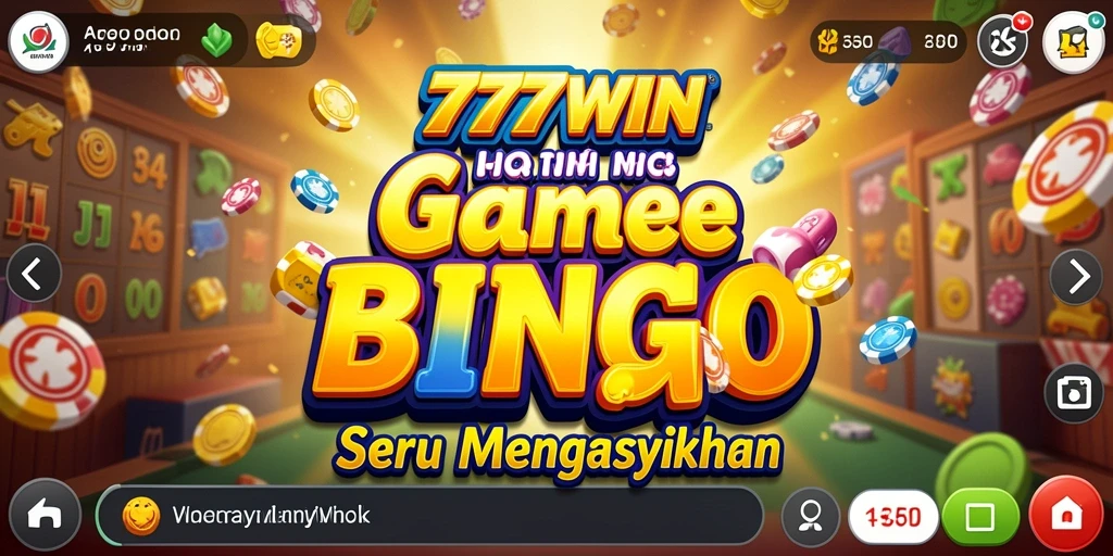 Tampilan utama gameplay 777WIN dengan beberapa pemain sedang bermain Bingo.