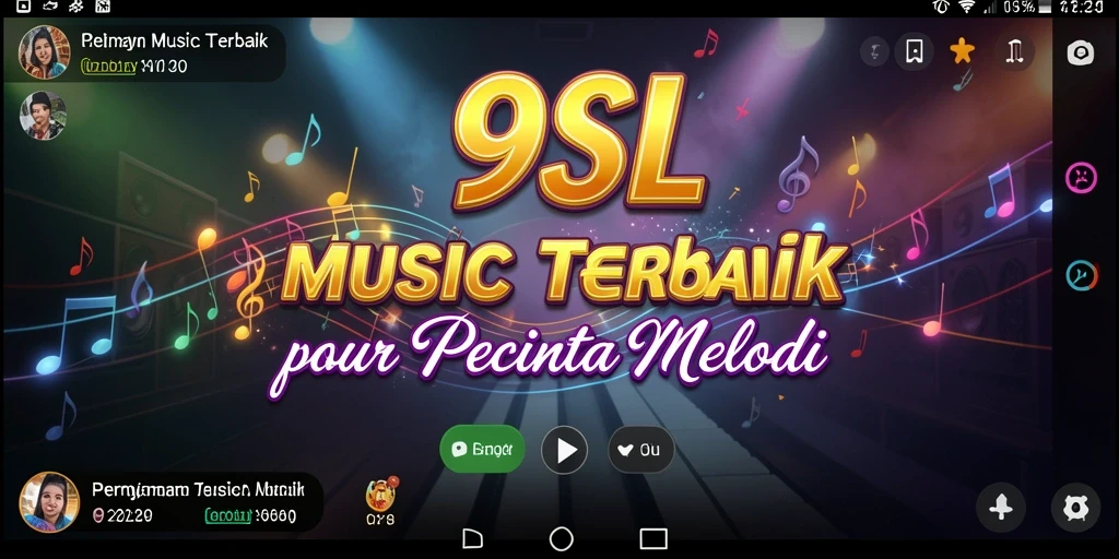 Screenshot 9SL menampilkan gameplay seru dan interaktif dalam bermain musik.