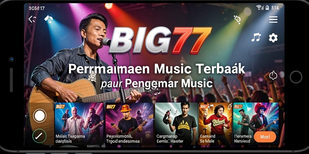 Tangkapan layar dari gameplay seru BIG77 yang menghadirkan musik interaktif.