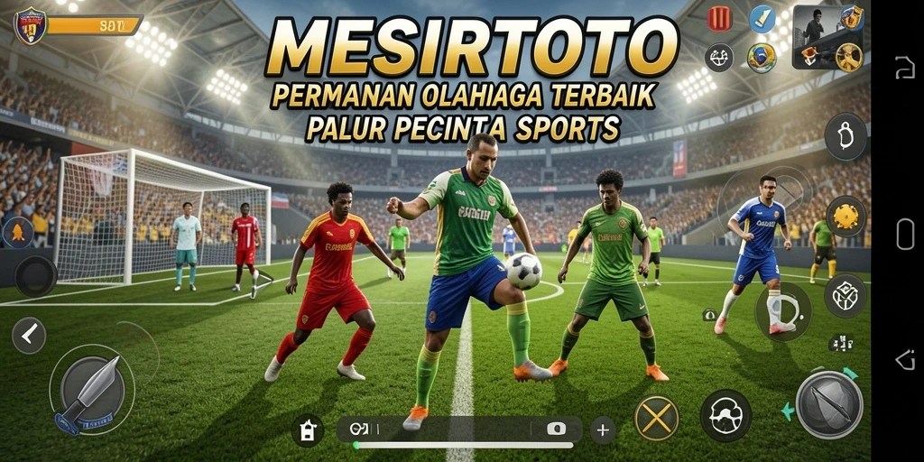 Tampilan gameplay <strong>MESIRTOTO</strong> yang seru dan penuh aksi olahraga.