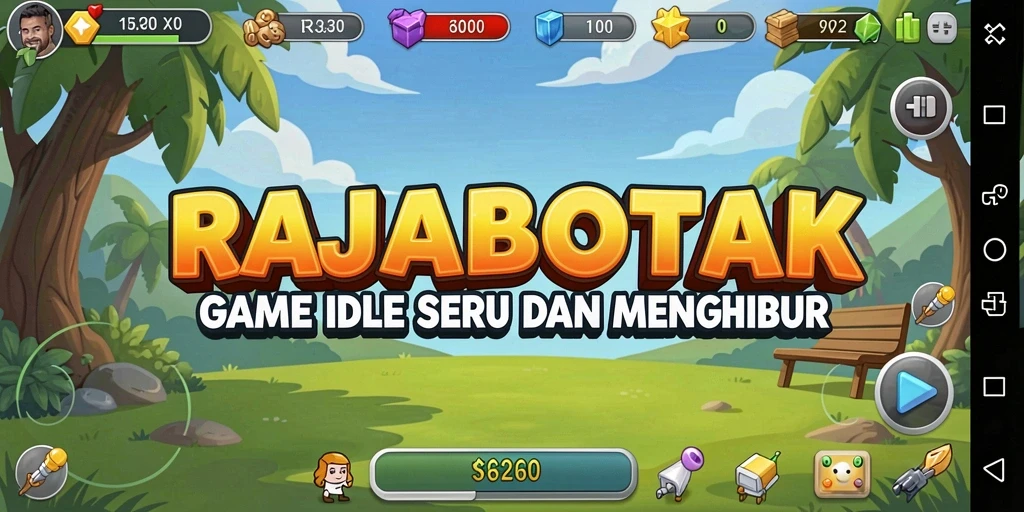 Tampilan gameplay RAJABOTAK yang menarik dan menyenangkan.