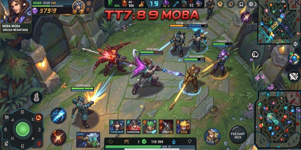 Gameplay seru di arena <strong>TT789</strong> saat bertempur dengan tim.