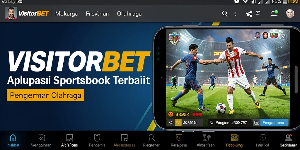 Tampilan gameplay menarik dari aplikasi Sportsbook VISITORBET.